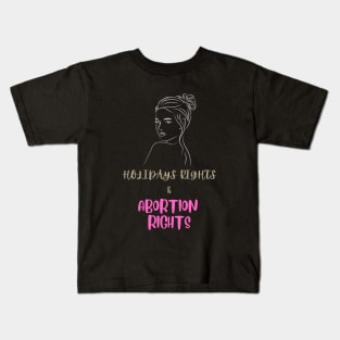 Holiday Lights And Abortion Rights Kids T-Shirt